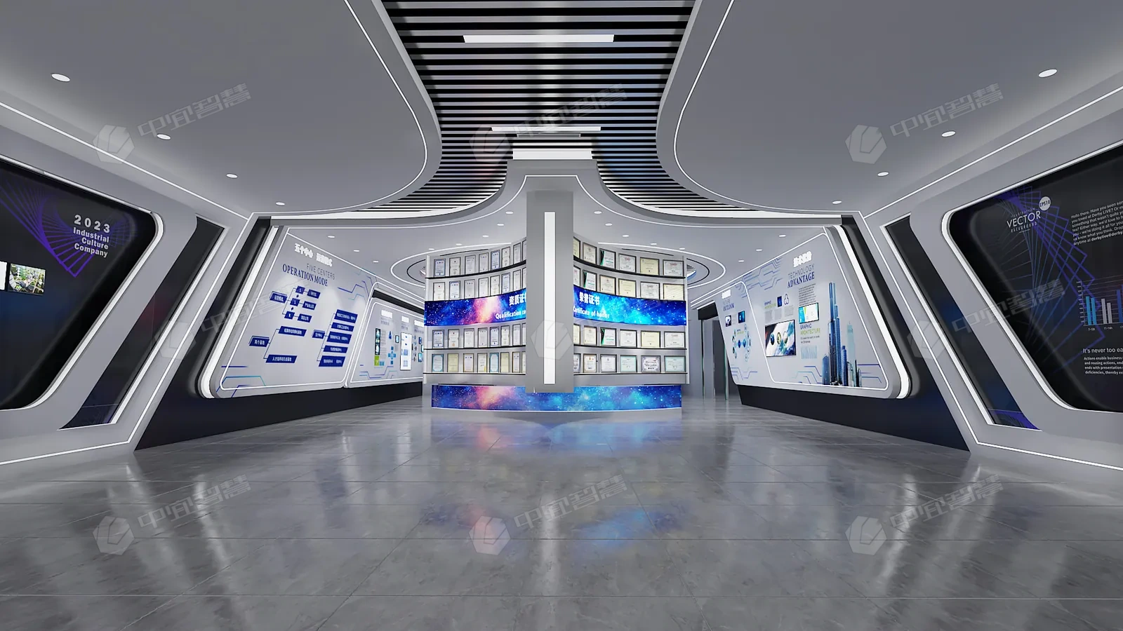 天台智能制造研究院 · 科技展厅设计 · 项目图片2